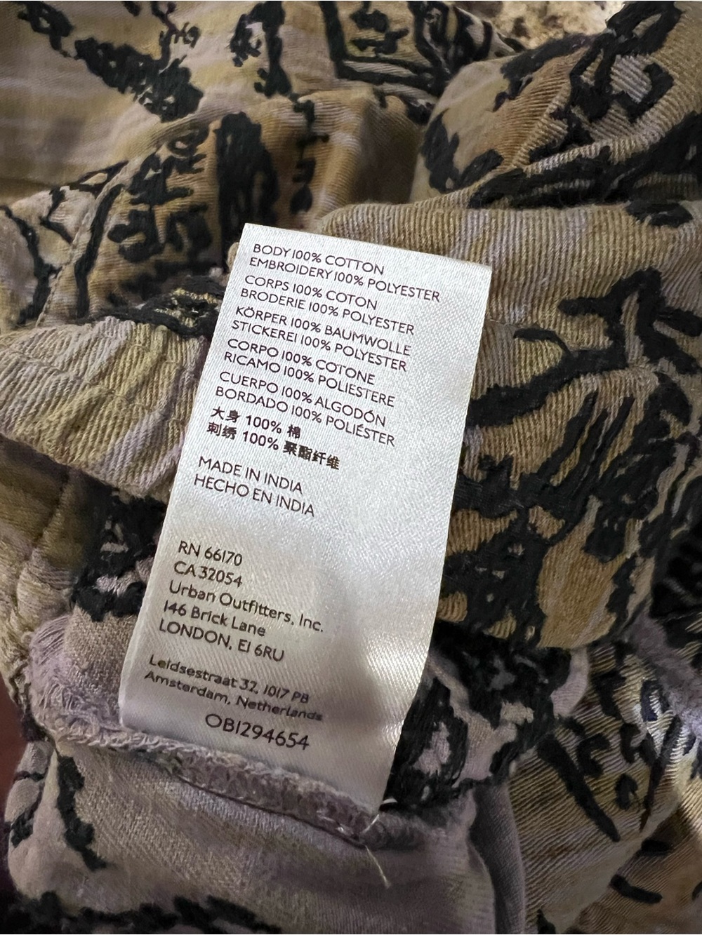 kimchi blue printed resort pant - Picture 7 of 7